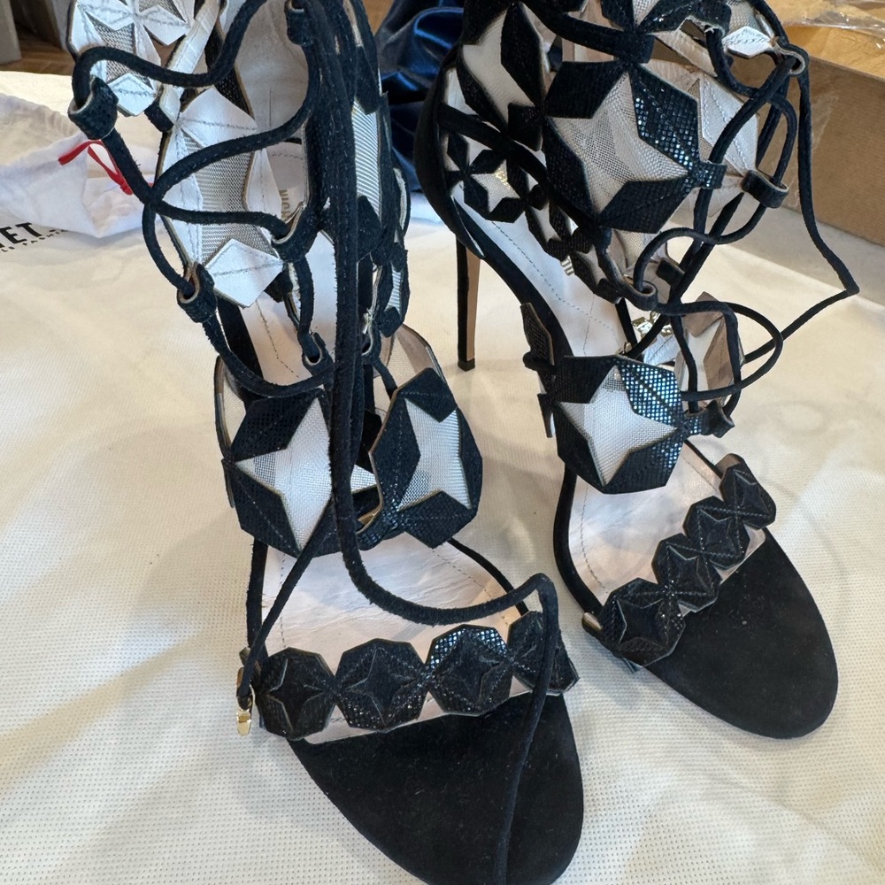 Elegant Black Strappy Heels